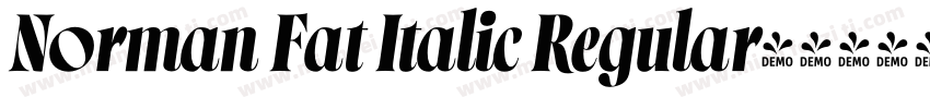 Norman Fat Italic Regular字体转换